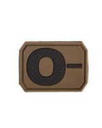 PATCH 3D BLOOD 0 NEGATIV DARK COYOTE