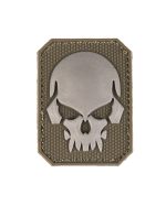 PATCH 3D SKULL PVC M.KLETT SM OLIV