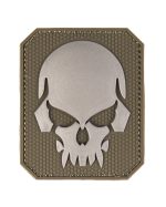 PATCH 3D SKULL PVC M.KLETT LG OLIV