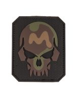 PATCH 3D SKULL PVC M.KLETT LG TARN