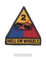 US TEXTILABZEICHEN ' 2ND.ARM.DIV.' HELL ON WHEELS