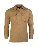 US FELDHEMD M37 WOLLE SENFBRAUN (REPRO)