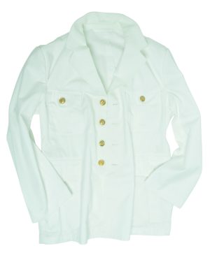 BW UNIFORMJACKE (GR.96-112) O.KNÖPFE WEISS GEBR.