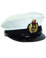 BW SCHIRMMÜTZE MARINE WEISS GEBR.