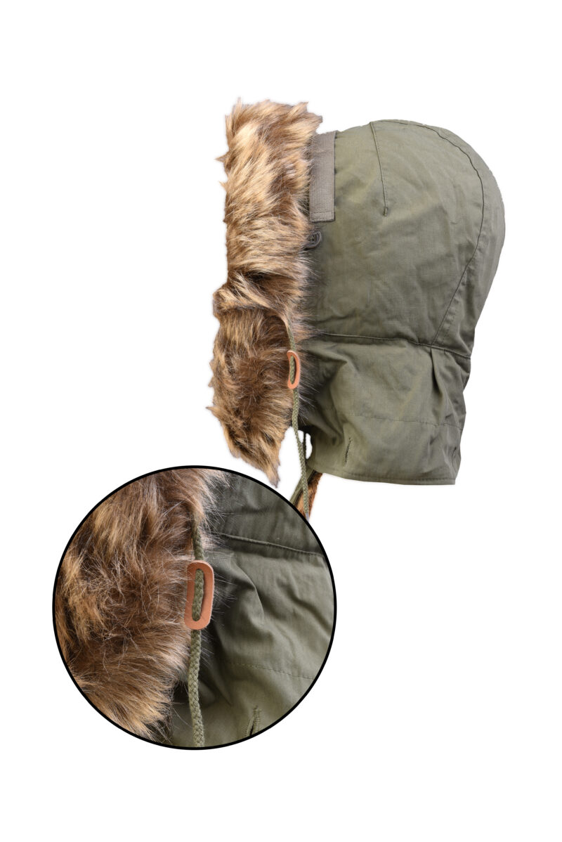 US PARKA PELZKAPUZE F.M51 OLIV – Bild 2