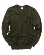 CZ V-PULLOVER M85 OLIV NEUW.
