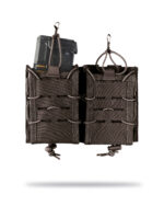 MAG.TASCHE OPEN TOP FLEX DOUBLE SCHWARZ