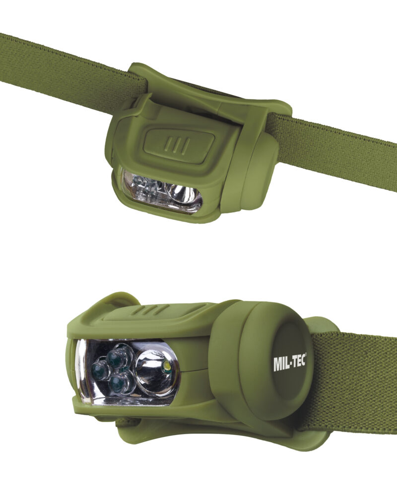 KOPFLAMPE LED 4-FARBIG OLIV – Bild 2