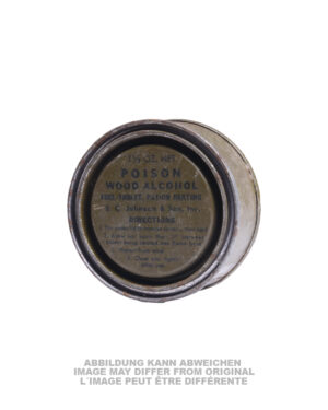 US WWII WOOD ALCOHOL DOSE OLIV ORIG.