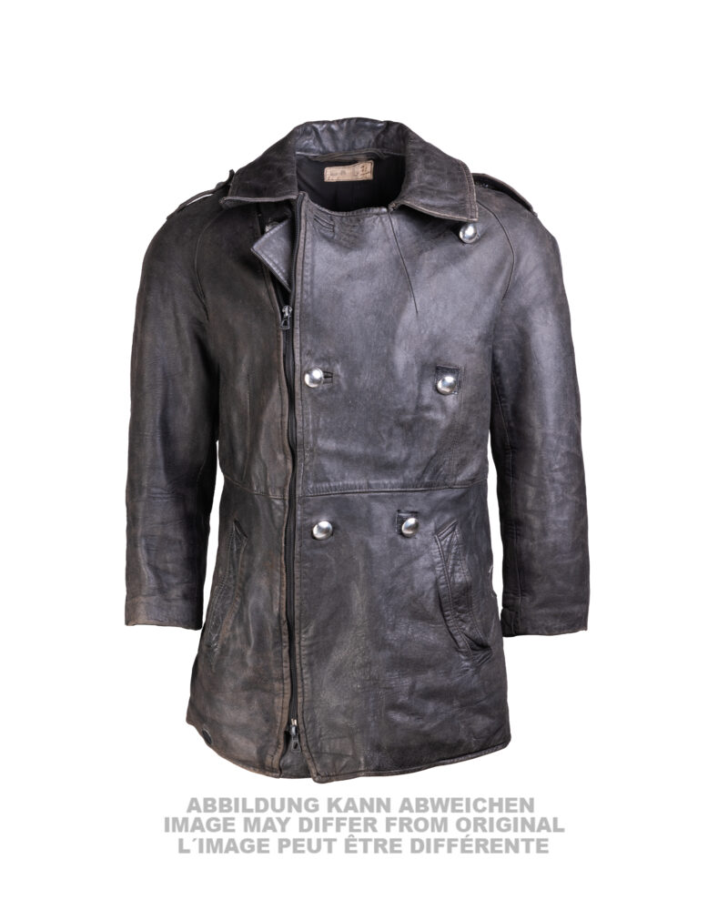 FRANZ.LEDERJACKE GENDAMERIE SCHWARZ GEBR.