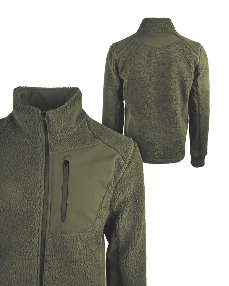 BEARFORCE KÄLTESCHUTZJACKE TEDDY-FLEECE OLIV – Bild 2