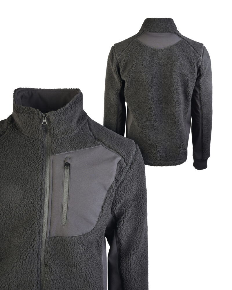 BEARFORCE KÄLTESCHUTZJACKE TEDDY-FLEECE SCHWARZ – Bild 2