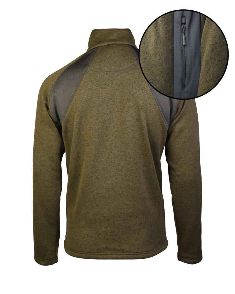 OUTDOOR KÄLTESCHUTZJACKE STRUCTURE-FLEECE OLIV – Bild 2