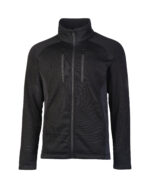 OUTDOOR KÄLTESCHUTZJACKE STRUCTURE-FLEECE SCHWARZ