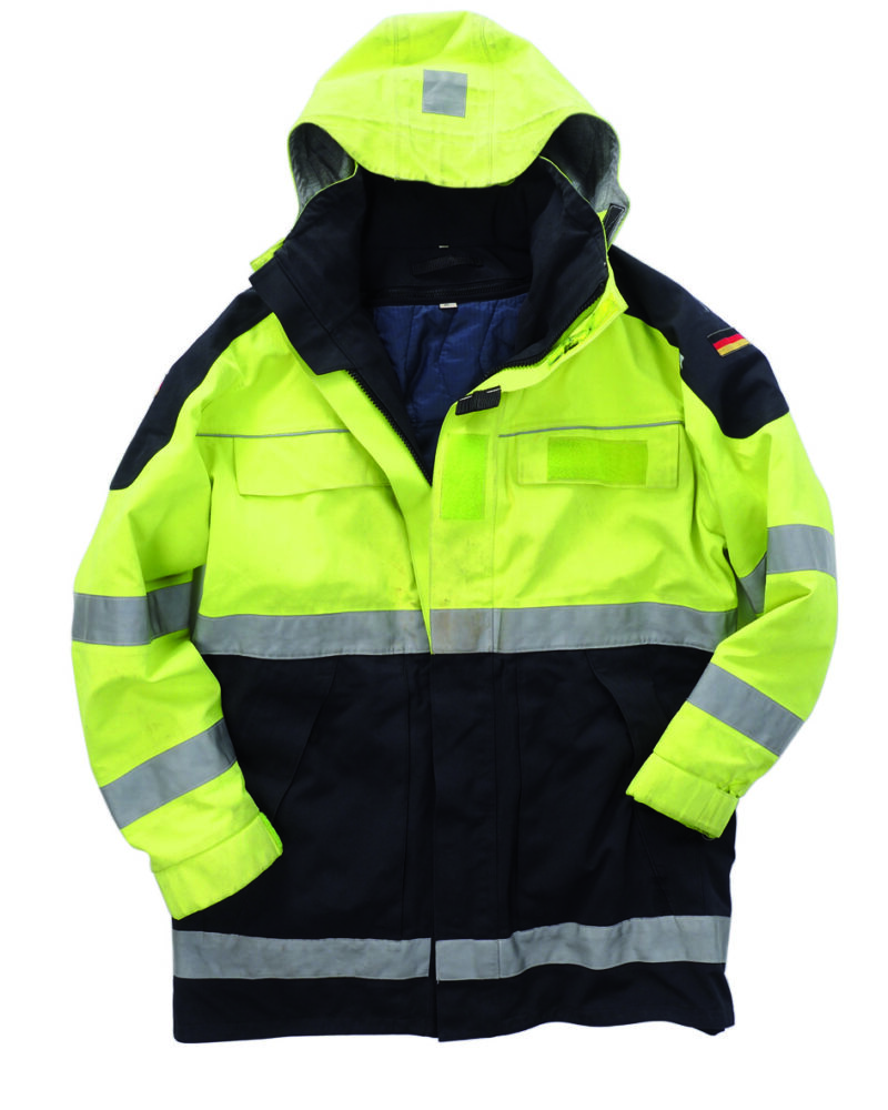 BW KÄLTESCHUTZJACKE M.FU.BLAU/GELB GEBR.
