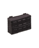 LASER CUT BELT POUCH SM SCHWARZ