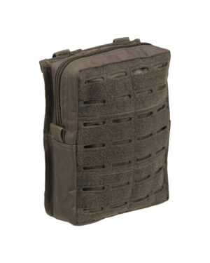 LASER CUT BELT POUCH LG OLIV