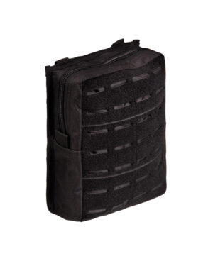 LASER CUT BELT POUCH LG SCHWARZ