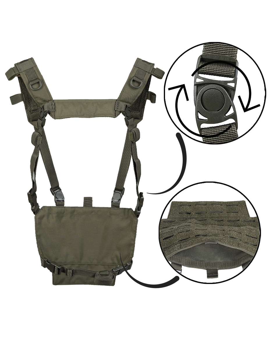CHEST RIG LIGHTWEIGHT OLIV – Bild 2