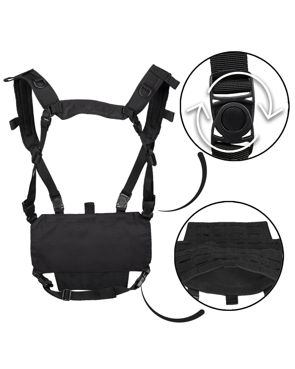 CHEST RIG LIGHTWEIGHT SCHWARZ – Bild 2