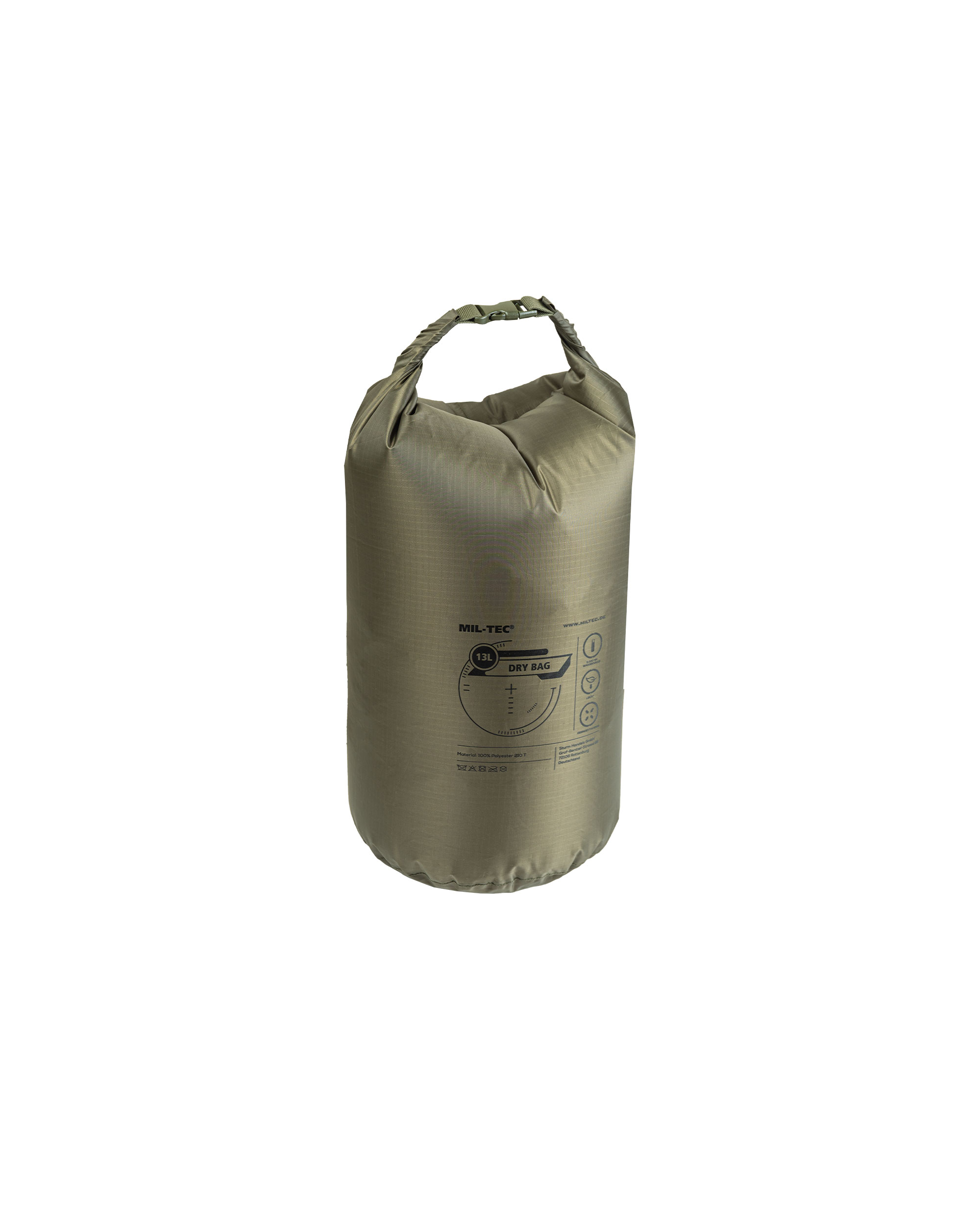 DRY BAG 13L OLIV