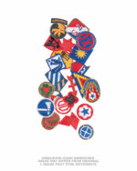 US ABZEICHENSORTIMENT TEXTIL ORIG. WKII (25 STCK.)