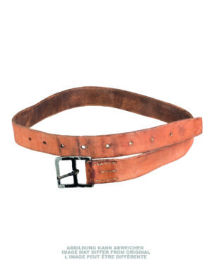 SCHWEIZ.HOSENGÜRTEL LEDER 33MM 90-100CM BRAUN GEBR