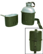 BW FELDFLASCHE ALU 3-TLG.OLIV GEBR.