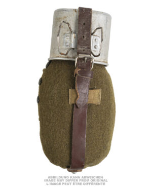 RUMÄN.FELDFLASCHE ALU M.BECHER U.HÜLLE GEBR.