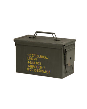 US MUNIKISTE METALL MITTEL CAL.50/5.56 GEBR.