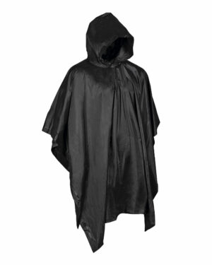 PONCHO VINYL SCHWARZ