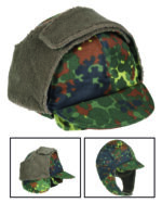 BW WINTERMÜTZE FLECKTARN GEBR.